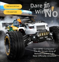 Huvelon E 1/10 RC Monster Truck 4WD Voiture télécommandée tout-terrain entièrement proportionnelle