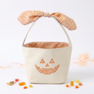 Personalized Quilted Gingham Easter <b>Baskets</b> with Eyelet Ruffle Trim Checkered Easter <b>Egg</b> Hunt Buckets for Holiday Gift - Product Image 3