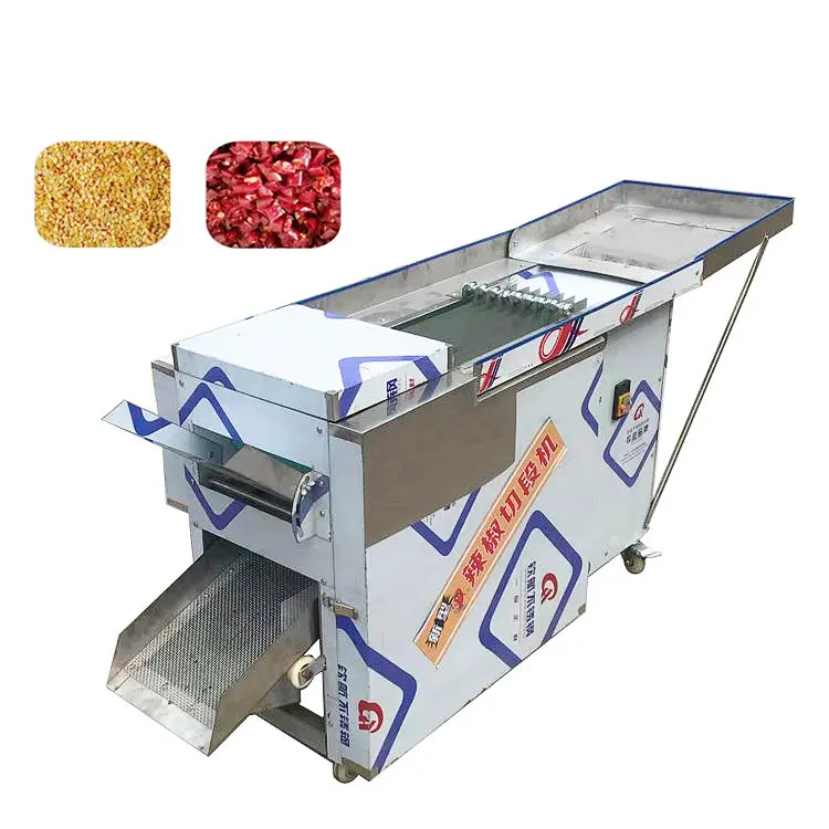 Large Capacity Automatic Dry Chilli Cutter Cutting And Seed Removing Separating Extractor Machine