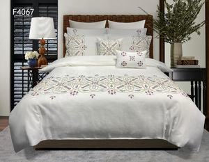 Nuevo diseño hogar bordado <span class=keywords><strong>invierno</strong></span> acolchado sábana <span class=keywords><strong>juego</strong></span> <span class=keywords><strong>de</strong></span> cama tamaño queen - Product Image 2