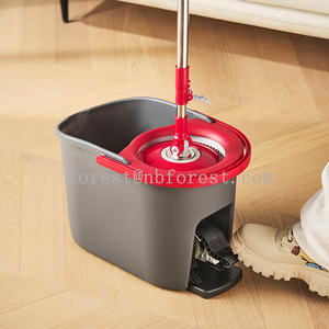 Mopa giratoria de microfibra con pedal y filtro automático, mango extensible, rotación de 360 grados, para uso doméstico, ¡la más vendida! - Product Image 2