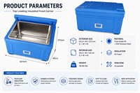 EcoWave 40L/60L Conteneur isotherme commercial à chargement par le haut, qualité alimentaire PE, revêtement intérieur en acier inoxydable 304 |   Hôtel de luxe