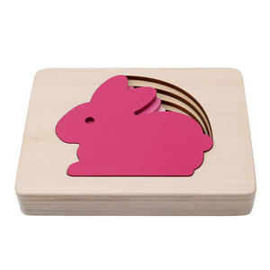 <span class=keywords><strong>Puzzle</strong></span> Montessori en bois à 5 couches, baleine, éléphant, dessin animé <span class=keywords><strong>3D</strong></span>, jouets éducatifs pour enfants - Product Image 5
