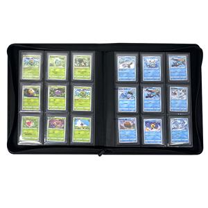Album de collection de cartes Pokémon <span class=keywords><strong>Yu</strong></span>-<span class=keywords><strong>Gi</strong></span>-<span class=keywords><strong>Oh</strong></span> Star en cuir PU à grille, avec fermeture éclair et emplacements fixes pour pages, <span class=keywords><strong>vente</strong></span> chaude transfrontalière - Product Image 5