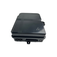 Caja de Distribución de Fibra Óptica Negra de 24 Núcleos, IP65 Impermeable, ABS, Caja de Terminación FTTH, Caja de Empalme NAP CTO ODP ODB FAT
