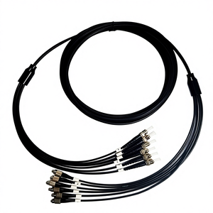 TPU Çok Modlu 6 Çekirdekli Zırhlı Sürükleme Zinciri Esnek Zırhlı <span class=keywords><strong>Fiber</strong></span> Optik Jumper LC-LC OM3 <span class=keywords><strong>Fiber</strong></span> Optik Kablo - Product Image 2