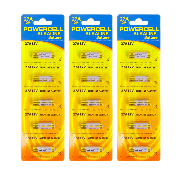 Factory Price 12V 27A Alkaline Battery High Capacity Long Shelf Life for Car Remote Door Bell Alarm