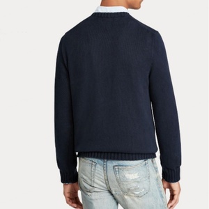 Nouveau pull classique d'hiver OEM pour homme, col rond, coupe ajustée, design personnalisé, anti-boulochage, respirant, fournisseur chinois - Product Image 2