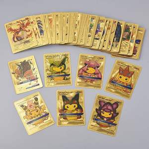 Anime Products 55 Pcs a Box Jeu de cartes à jouer en or Cartes Pokmon de luxe Booster Box Trading Game Pokemoned Poke Mon Cards - Product Image 3