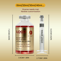 Masque hydratant au collagène GUOCUI BIO TECH 48,750ppm, soie dorée, effet tenseur instantané, effet liftant multi-actions pour le visage