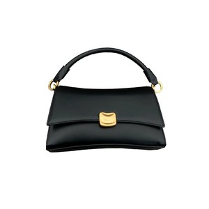 <strong>Black</strong> PU Leather Waterproof Crossbody <strong>Bag</strong> <strong>Women</strong> Niche Trendy Magnetic Clasp Winter Underarm Shoulder <strong>Bag</strong> - Product Image 1