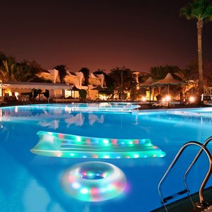 LED Flashing Swimming <strong>Pool</strong> <strong>Float</strong> Inflatable Toys Beach <strong>Multi</strong>-<strong>Color</strong> Water Hammock Inflatable Swim Tube - Product Image 2