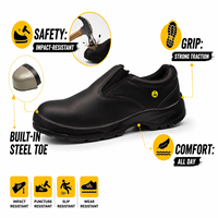 Chaussures de sécurité AOXIANG en cuir à embout d'acier, légères, recyclables, imperméables, antidérapantes, pour l'hiver, unisexes, pour l'usine