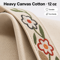 Sac fourre-tout en toile de coton personnalisable, simple et décontracté, avec motif unique, taille et couleur au choix