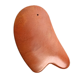 Planche de Gua Sha en pierre de Bian rouge naturelle <span class=keywords><strong>Sishui</strong></span>, épaissie, grande taille, outil de massage corporel pour le soin complet de la peau et la relaxation, vente en gros - Product Image 1