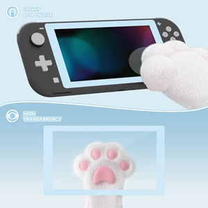 Film protecteur d'écran en verre trempé transparent HD avec bord bleu pour console Nintendo Switch Lite - Product Image 3