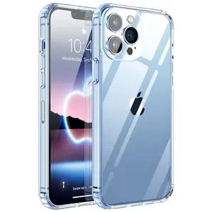 Custodia protettiva antiurto <span class=keywords><strong>per</strong></span> telefono cellulare trasparente trasparente in Tpu di vendita calda <span class=keywords><strong>per</strong></span> <span class=keywords><strong>Apple</strong></span> <span class=keywords><strong>Iphone</strong></span> 13 12 <span class=keywords><strong>11</strong></span> Pro Max - Product Image 1