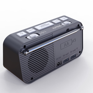 Xách tay DAB + kỹ thuật số đài phát thanh đồng hồ với LCD hiển thị Stereo FM Kép Báo động làm bằng chất lượng nhựa - Product Image 4
