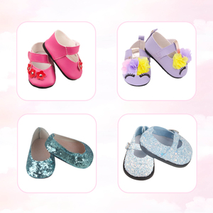 MSYO Juego de Accesorios para Muñecas de 18 Pulgadas, 17 Estilos, 9 Aleatorios, Ropa de Moda, Zapatos y Calcetines para Muñecas American Girl, Regalo para Niñas - Product Image 5