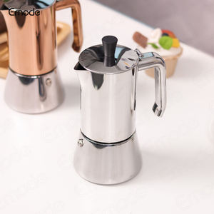 4-6 tasses Machine à expresso en acier inoxydable Moka Pot Espresso Cafetière <span class=keywords><strong>Italienne</strong></span> Home <span class=keywords><strong>Barista</strong></span> Coffee Maker - Product Image 5