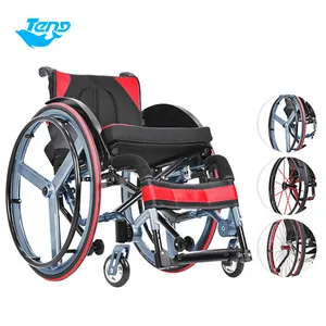 Sport Rollstuhl Ultra Lightweight Leisure Portable Faltbarer Aluminium Manueller Rollstuhl Zum Verkauf
