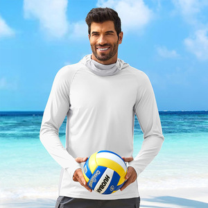 Chemise de protection solaire respirante en soie glacée <span class=keywords><strong>anti</strong></span>-<span class=keywords><strong>UV</strong></span> pour sports de plein air et pêche, vêtement de protection solaire à capuche pour <span class=keywords><strong>homme</strong></span> - Product Image 5