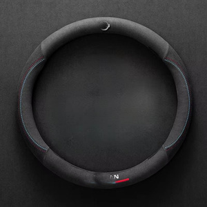 <span class=keywords><strong>Volant</strong></span> de voiture en suède en forme de D, design personnalisé spécial en fibre de carbone pour <span class=keywords><strong>Volkswagen</strong></span> - Product Image 6