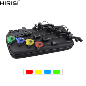 Carp Fishing Swingers Set indicatore <span class=keywords><strong>di</strong></span> morso illuminato a colori chiari a <span class=keywords><strong>LED</strong></span> 4 pezzi in custodia con cerniera B2002 - Product Image 2