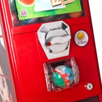 Distributeur automatique de téléphones/Distributeur de bonbons en capsules/Distributeur automatique certifié CE, style européen, capacité de 150 à 200 pièces, rouge