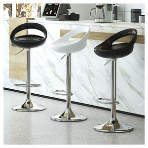 เก้าอี้บาร์ทันสมัย เก้าอี้บาร์ PU เฟอร์นิเจอร์บ้านหรู พนักพิงสูง เก้าอี้บาร์สไตล์อินดัสเทรียล - Product Image 3