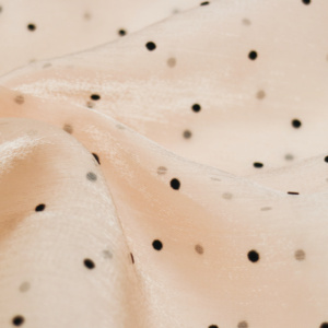 Tissu <span class=keywords><strong>personnalisé</strong></span> en mousseline de soie Organza <span class=keywords><strong>flocage</strong></span> pivotant à pois tissu imprimé fête mariage décor Organza tissu pour femmes robe vêtements - Product Image 3
