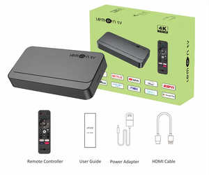 12.0 Android Quad Core <span class=keywords><strong>DDR3</strong></span> 2GB EMMC 16GB Quad Core TV Box 4K HD <span class=keywords><strong>Video</strong></span> Player voce Remote Lemon TV Set-top Box Allwinner H313 - Product Image 4