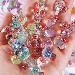 Venta al por mayor Mini pato resina accesorios DIY decoraciones hechas a mano Bling transparente zapato alfileres 3D <span class=keywords><strong>Dunk</strong></span> zapato encantos para zuecos zapatillas - Product Image 3