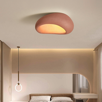 Plafonnier circulaire au design moderne, luminaire de plafond, lustre wabisabi