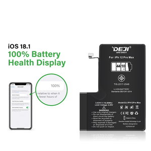 Avec autocollant de batterie batterie de remplacement de capacité Standard pour <span class=keywords><strong>iphone</strong></span> <span class=keywords><strong>12</strong></span> pro max batterie Rechargeable - Product Image 1