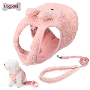 Conjunto de arnés y <span class=keywords><strong>correa</strong></span> para perro mascota, chaleco de felpa de diseñador de lujo personalizado con cuerda <span class=keywords><strong>Flexi</strong></span>, arneses de lujo personalizables para mascotas - Product Image 3