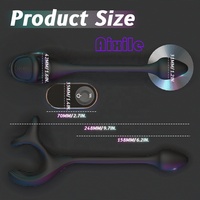Masseur de prostate vibrant, anneau pénien, jouets sexuels anaux, plug anal vibrant avec 9 vitesses, anneau vibrant pour pénis pour massage des testicules