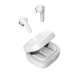 Earbud Tws Bt 500Mah nirkabel, earphone lengkap dengan casing pengisi daya baterai 5.3 Mah, Headphone nirkabel