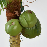 Palmier décoratif vert de haute qualité Artificiales plante en plastique Simulation arbre d'intérieur palmiers artificiels avec noix de coco