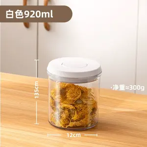 Tarro de almacenamiento de grano grueso a prueba de humedad para sello de prensa de cocina conserva té leche en polvo fruta seca material medicinal olla - Product Image 2