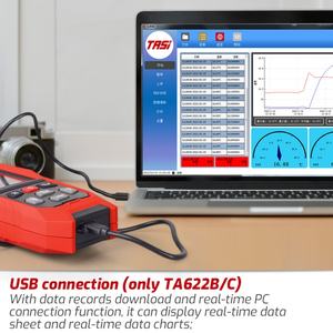 Medidor Digital de Temperatura y Humedad TASI TA622C, Termómetro Higrómetro con Conexión a PC, Registrador de Datos, Material Plástico, OEM ODM - Product Image 5