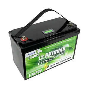Baterai lithium ion portabel 12v 200AH 100AH lifepo4 baterai untuk ups/penyimpanan tenaga surya/led/laut/memancing/rv