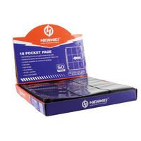 Fundas Transparentes y Duraderas de Plástico para Tarjetas Deportivas, con 9 Bolsillos, Logotipo Personalizable, Certificación ISO, para Páginas de Carga Superior, Carpeta de 11 Anillos