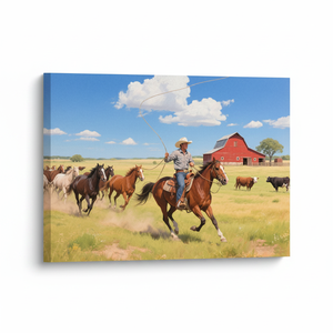 Singolo paesaggio moderno 4:3 tela da parete arte fatta a mano stampa digitale olio e mezzo acquerello per la decorazione della casa - Product Image 2