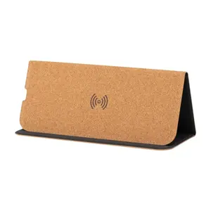 Tappetino per mouse con ricarica wireless in sughero, gadget personalizzati - Product Image 2