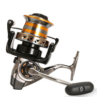 Moulinet de Pêche à Lancer Longue Distance Metail Line Cup Surf, 12000 10000 9000, Bobine de Fil de Pêche en Mer, Force de Traînée Maximale 30KG