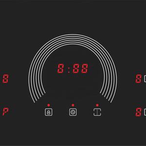 Placa de Inducción Profesional de 4 Quemadores, Panel de Cerámica, 7200W-8000W, Control Táctil con Sensor, para Empotrar en el Hogar - Product Image 2