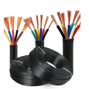 RVV 5 6 7 8 Adern 0,5mm 0,75mm 1mm 1,5mm 2,5mm 4mm 6mm PVC flexibles Kupferkabel 5*6 mm2 elektrischer Kabel mantel draht