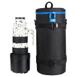 Casing Kantong Lensa Kamera JJC untuk FE 200-<span class=keywords><strong>600Mm</strong></span> F/5.6-6.3 G OSS Tas Pelindung Hitam Lembut Poliester Ritsleting Ukuran Interior 5,5X14,6 - Product Image 6