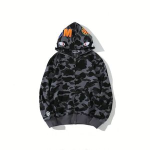 Sudadera con Capucha y Cremallera Completa Bapees Camuflaje Tiburón de Alta Calidad 2026, 100% Algodón, Unisex para Hombre y Mujer, Estilo Urbano - Product Image 5
